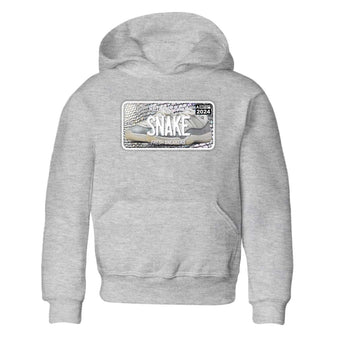 11s Year Of The Snake shirts to match jordans  Sneaker Plate shirts to match jordans Air Jordan 11 Retro Low Year Of The Snake match shoes to clothes SNRT Sneaker Tees Youth Baby Heather Grey 2 tee