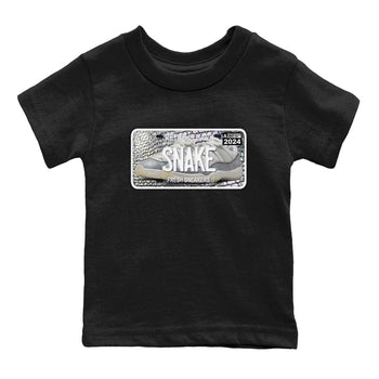 11s Year Of The Snake shirts to match jordans  Sneaker Plate shirts to match jordans Air Jordan 11 Retro Low Year Of The Snake match shoes to clothes SNRT Sneaker Tees Youth Baby Black 2 tee