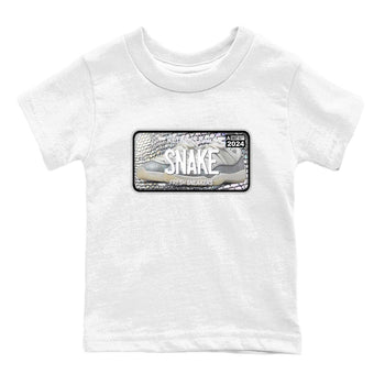 11s Year Of The Snake shirts to match jordans  Sneaker Plate shirts to match jordans Air Jordan 11 Retro Low Year Of The Snake match shoes to clothes SNRT Sneaker Tees Youth Baby White 2 tee