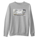 11s Year Of The Snake shirts to match jordans  Sneaker Plate shirts to match jordans Air Jordan 11 Retro Low Year Of The Snake match shoes to clothes SNRT Sneaker Tees unisex cotton Heather Grey 2 shirts