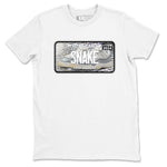 11s Year Of The Snake shirts to match jordans  Sneaker Plate shirts to match jordans Air Jordan 11 Retro Low Year Of The Snake match shoes to clothes SNRT Sneaker Tees unisex cotton White 2 shirts