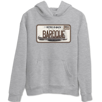 AJ12 Baroque Brown shirts to match jordans Sneaker Plate best t shirts to wear with jordans SoleFly x Jordan 12 Baroque Brown match shoes to clothes SNRT Sneaker Tees unisex cotton Heather Grey 2 shirts