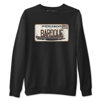 AJ12 Baroque Brown shirts to match jordans Sneaker Plate best t shirts to wear with jordans SoleFly x Jordan 12 Baroque Brown match shoes to clothes SNRT Sneaker Tees unisex cotton Black 2 shirts