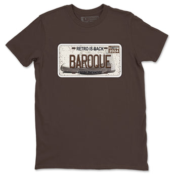 AJ12 Baroque Brown shirts to match jordans Sneaker Plate best t shirts to wear with jordans SoleFly x Jordan 12 Baroque Brown match shoes to clothes SNRT Sneaker Tees unisex cotton Dark Chocolate 2 shirts
