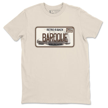 AJ12 Baroque Brown shirts to match jordans Sneaker Plate best t shirts to wear with jordans SoleFly x Jordan 12 Baroque Brown match shoes to clothes SNRT Sneaker Tees unisex cotton Natural 2 shirts