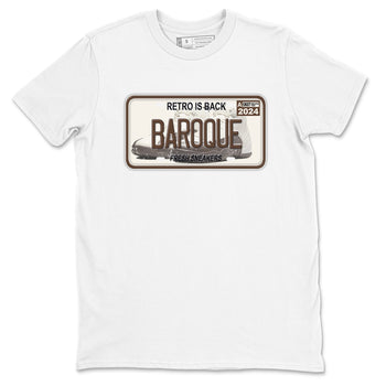 AJ12 Baroque Brown shirts to match jordans Sneaker Plate best t shirts to wear with jordans SoleFly x Jordan 12 Baroque Brown match shoes to clothes SNRT Sneaker Tees unisex cotton White 2 shirts