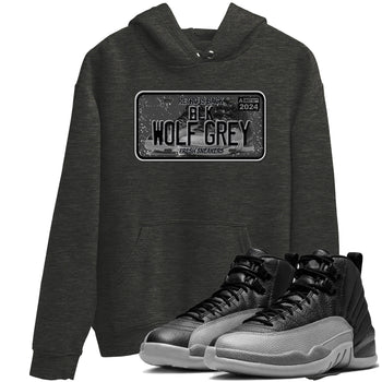 12s Black Wolf Grey shirts to match jordans Sneaker Plate sneaker match tees Air Jordan 12 Barons match shoes to clothes SNRT Sneaker Tees unisex cotton Charcoal Heather 1 shirts