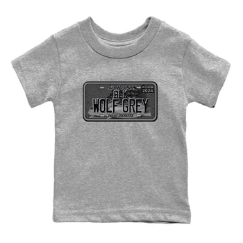 12s Black Wolf Grey shirts to match jordans Sneaker Plate sneaker match tees Air Jordan 12 Barons match shoes to clothes SNRT Sneaker Tees Youth Baby Heather Grey 2 tee