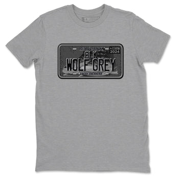 12s Black Wolf Grey shirts to match jordans Sneaker Plate sneaker match tees Air Jordan 12 Barons match shoes to clothes SNRT Sneaker Tees unisex cotton Heather Grey 2 shirts