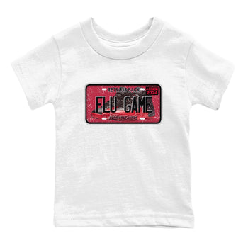 Air Jordan 12 Flu Game shirts to match jordans Sneaker Plate sneaker match tees Air Jordan 12 Flu Game match shoes to clothes SNRT Sneaker Tees Youth Baby White 2 tee
