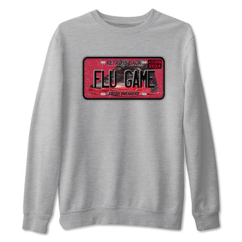 Air Jordan 12 Flu Game shirts to match jordans Sneaker Plate sneaker match tees Air Jordan 12 Flu Game match shoes to clothes SNRT Sneaker Tees unisex cotton Heather Grey 2 shirts