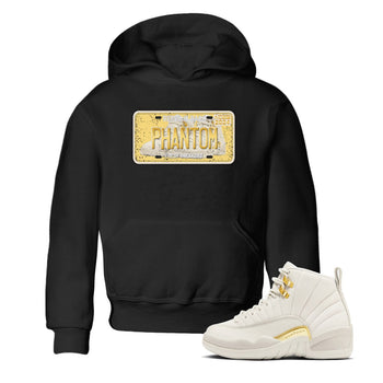 12s Phantom shirts to match jordans Sneaker Plate sneaker match tees Air Jordan 12 WMNS Phantom match shoes to clothes SNRT Sneaker Tees Youth Baby Black 1 tee