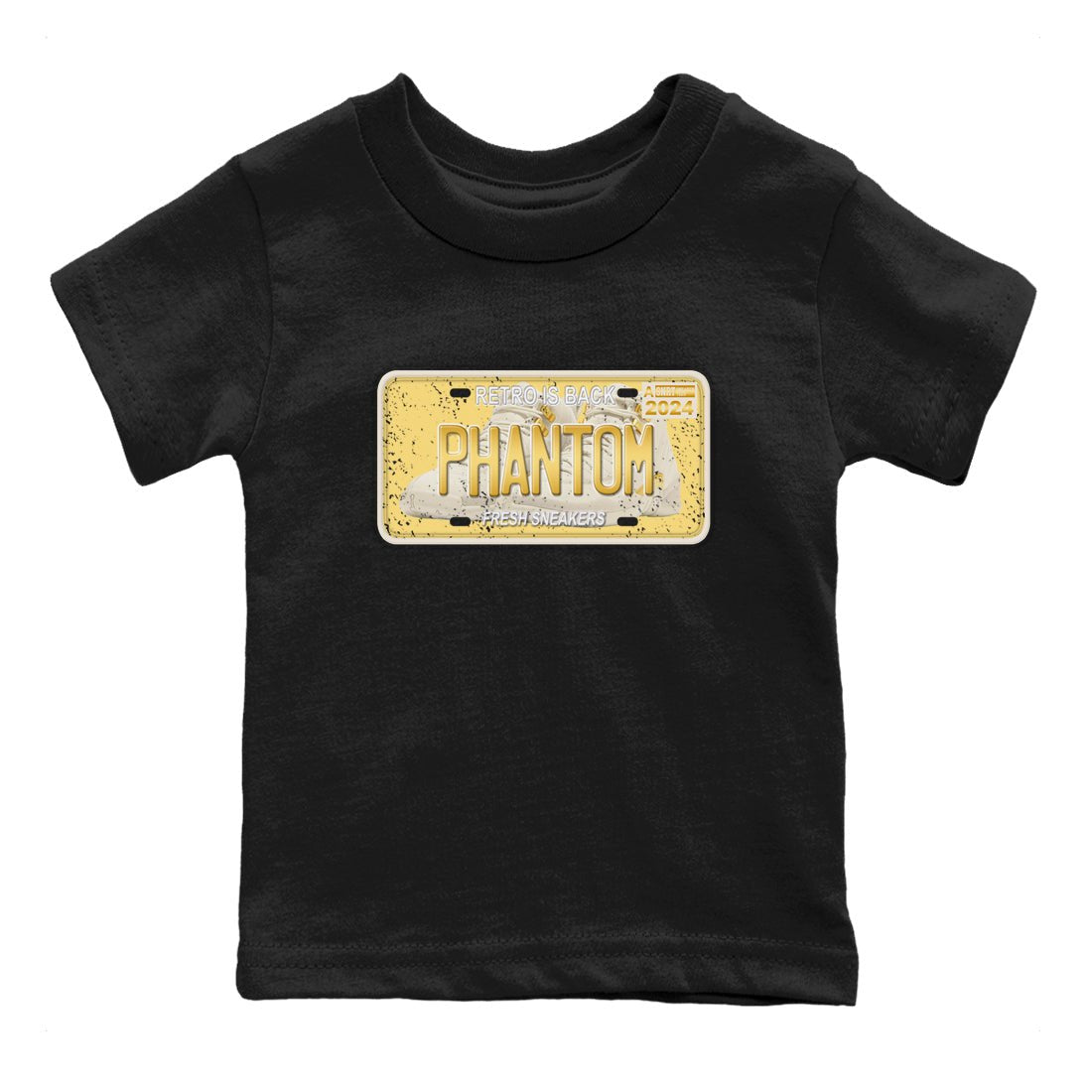 12s Phantom shirts to match jordans Sneaker Plate sneaker match tees Air Jordan 12 WMNS Phantom match shoes to clothes SNRT Sneaker Tees Youth Baby Black 2 tee