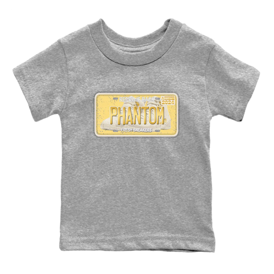 12s Phantom shirts to match jordans Sneaker Plate sneaker match tees Air Jordan 12 WMNS Phantom match shoes to clothes SNRT Sneaker Tees Youth Baby Heather Grey 2 tee