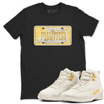 12s Phantom shirts to match jordans Sneaker Plate sneaker match tees Air Jordan 12 WMNS Phantom match shoes to clothes SNRT Sneaker Tees unisex cotton Black 1 shirts