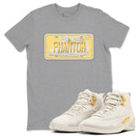 12s Phantom shirts to match jordans Sneaker Plate sneaker match tees Air Jordan 12 WMNS Phantom match shoes to clothes SNRT Sneaker Tees unisex cotton Heather Grey 1 shirts