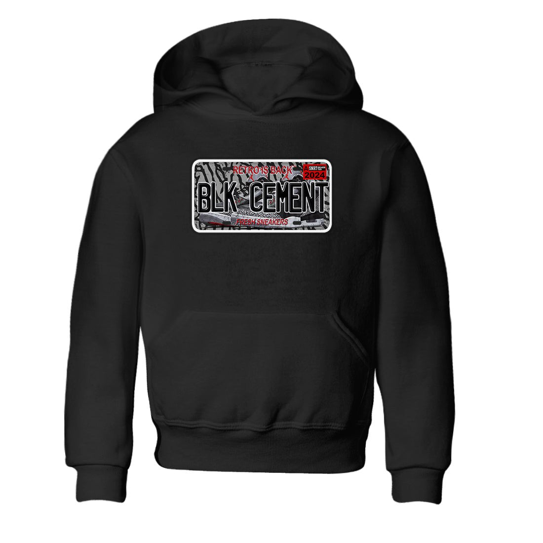 3s Black Cement shirts to match jordans Sneaker Plate sneaker match tees Air Jordan 3 Black Cement SNRT Sneaker Release Tees Youth Baby Black 2 crew neck shirts