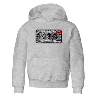3s Black Cement shirts to match jordans Sneaker Plate sneaker match tees Air Jordan 3 Black Cement SNRT Sneaker Release Tees Youth Baby Heather Grey 2 crew neck shirts