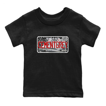 3s Cement Grey shirts to match jordans Sneaker Plate sneaker match tees Air Jordan 3 Cement Grey SNRT Sneaker Release Tees Youth Baby Black 2 crew neck shirts
