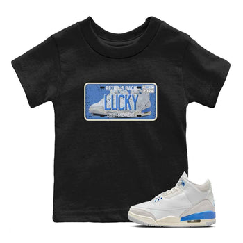 3s Lucky Shorts shirts to match jordans Sneaker Plate best t shirts to wear with jordans Air Jordan 3 Lucky Shorts match shoes to clothes SNRT Sneaker Tees Youth Baby Black 1 tee