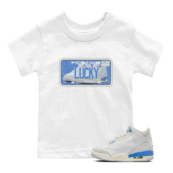 3s Lucky Shorts shirts to match jordans Sneaker Plate best t shirts to wear with jordans Air Jordan 3 Lucky Shorts match shoes to clothes SNRT Sneaker Tees Youth Baby White 1 tee