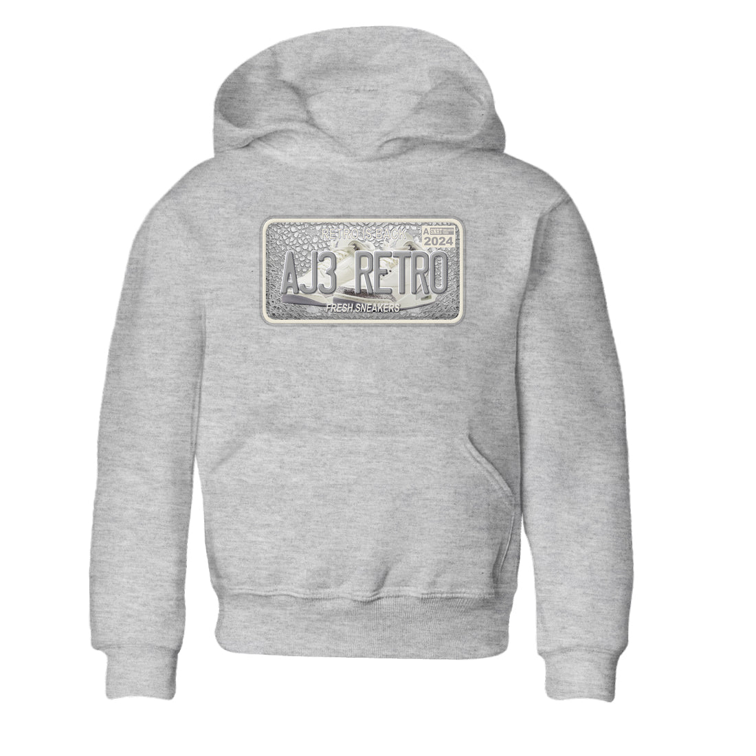 3s Sail and Cement Grey shirts to match jordans Sneaker Plate sneaker match tees Air Jordan 3 Retro Sail and Cement Grey match shoes to clothes SNRT Sneaker Tees Youth Baby Heather Grey 2 tee