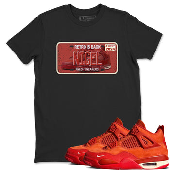 4s Brick By Brick shirts to match jordans Sneaker Plate sneaker match tees Air Jordan 4 Nigel match shoes to clothes SNRT Sneaker Tees unisex cotton Black 1 shirts