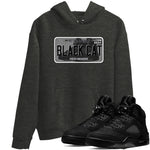 5s Black Cat shirts to match jordans Sneaker Plate sneaker match tees Air Jordan 5 Black Cat SNRT Sneaker Release Tees unisex cotton Charcoal Heather 1 crew neck shirts