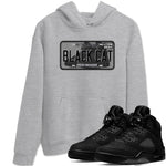 5s Black Cat shirts to match jordans Sneaker Plate sneaker match tees Air Jordan 5 Black Cat SNRT Sneaker Release Tees unisex cotton Heather Grey 1 crew neck shirts