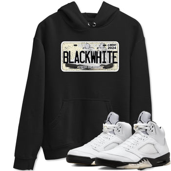 5s White Black shirts to match jordans Sneaker Plate sneaker match tees Air Jordan 5 Retro White Black match shoes to clothes SNRT Sneaker Tees unisex cotton Black 1 shirts