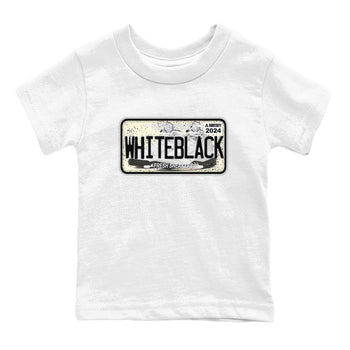 5s White Black shirts to match jordans Sneaker Plate sneaker match tees Air Jordan 5 Retro White Black match shoes to clothes SNRT Sneaker Tees Youth Baby White 2 tee