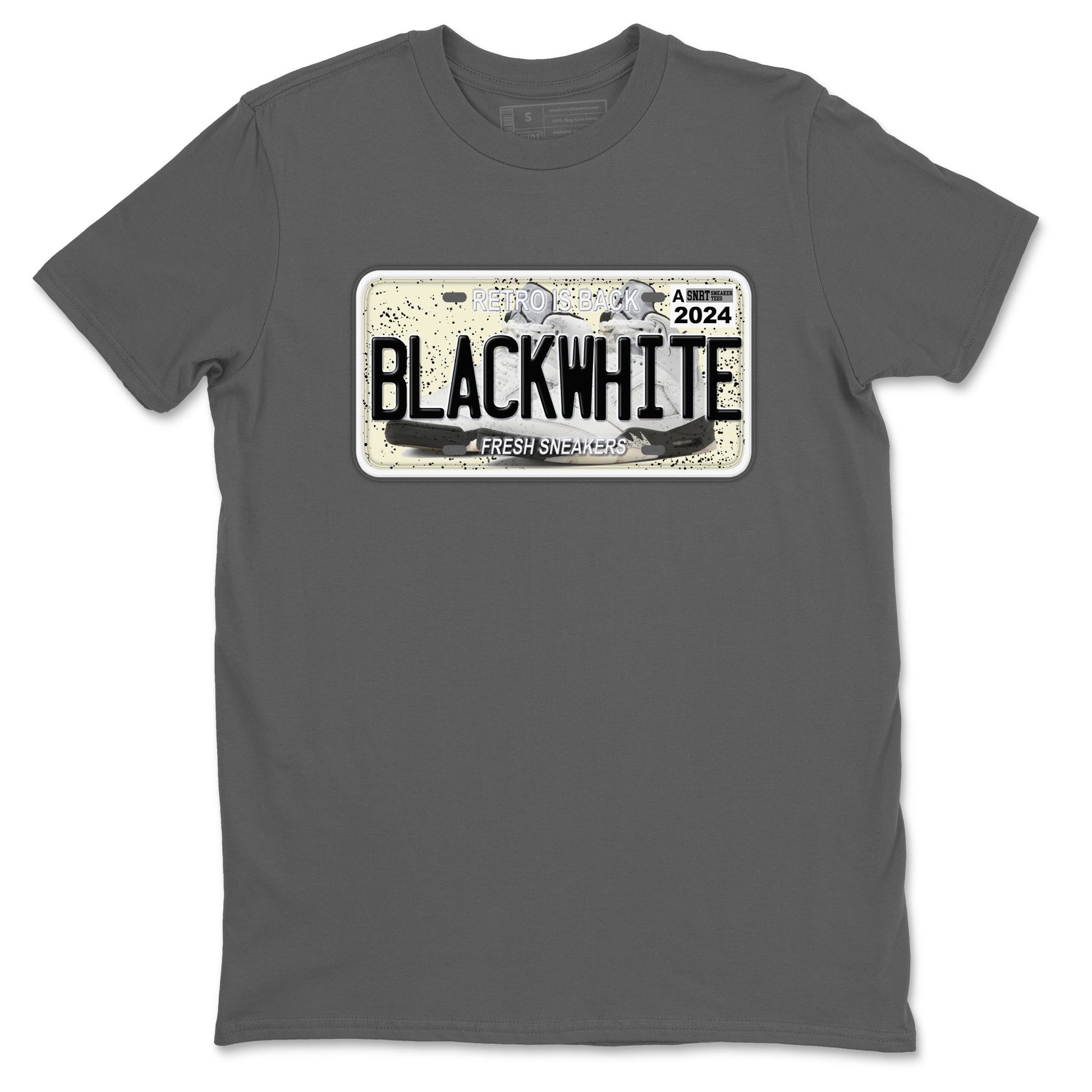 5s White Black shirts to match jordans Sneaker Plate sneaker match tees Air Jordan 5 Retro White Black match shoes to clothes SNRT Sneaker Tees unisex cotton Cool Grey 2 shirts