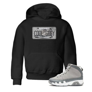 9s Cool Grey shirts to match jordans Sneaker Plate sneaker match tees Air Jordan 9 Retro Cool Grey match shoes to clothes SNRT Sneaker Tees Youth Baby Black 1 tee