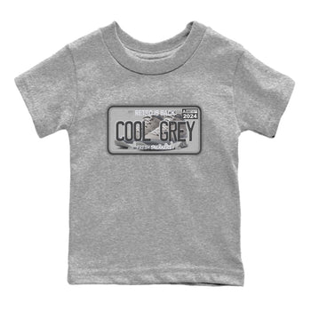 9s Cool Grey shirts to match jordans Sneaker Plate sneaker match tees Air Jordan 9 Retro Cool Grey match shoes to clothes SNRT Sneaker Tees Youth Baby Heather Grey 2 tee