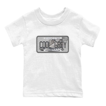 9s Cool Grey shirts to match jordans Sneaker Plate sneaker match tees Air Jordan 9 Retro Cool Grey match shoes to clothes SNRT Sneaker Tees Youth Baby White 2 tee