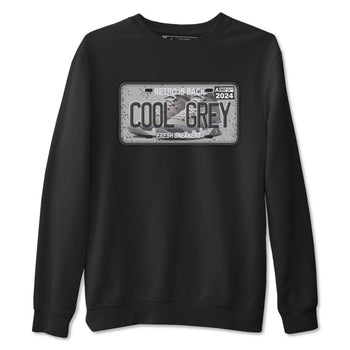 9s Cool Grey shirts to match jordans Sneaker Plate sneaker match tees Air Jordan 9 Retro Cool Grey match shoes to clothes SNRT Sneaker Tees unisex cotton Black 2 shirts