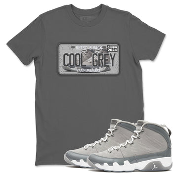 9s Cool Grey shirts to match jordans Sneaker Plate sneaker match tees Air Jordan 9 Retro Cool Grey match shoes to clothes SNRT Sneaker Tees unisex cotton Cool Grey 1 shirts