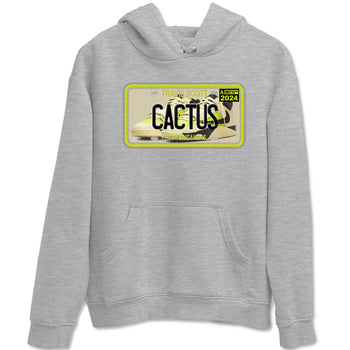 Sneaker Plate sneaker match t-shirt styled to complete your fit with the Jordan Jumpman Jack Travis Scott Bright Cactus sneakers, shown in Heather Grey 2.