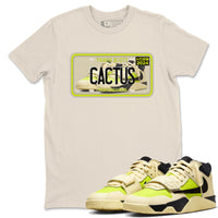 Sneaker Plate SNRT Sneaker Tees - Jordan Jumpman Jack Travis Scott Bright Cactus