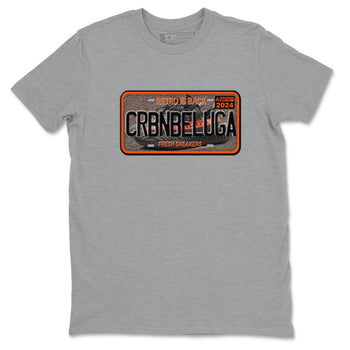 Yeezy 350 Carbon Beluga shirts to match jordans Sneaker Plate sneaker match tees Yeezy 350 Carbon Beluga match shoes to clothes SNRT Sneaker Tees unisex cotton Heather Grey 2 shirts
