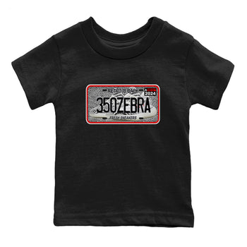 Yeezy 350 Zebra shirts to match jordans Sneaker Plate sneaker match tees Yeezy 350 Zebra match shoes to clothes SNRT Sneaker Tees Youth Baby Black 2 tee