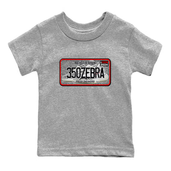 Yeezy 350 Zebra shirts to match jordans Sneaker Plate sneaker match tees Yeezy 350 Zebra match shoes to clothes SNRT Sneaker Tees Youth Baby Heather Grey 2 tee