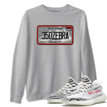 Yeezy 350 Zebra shirts to match jordans Sneaker Plate sneaker match tees Yeezy 350 Zebra match shoes to clothes SNRT Sneaker Tees unisex cotton Heather Grey 1 shirts