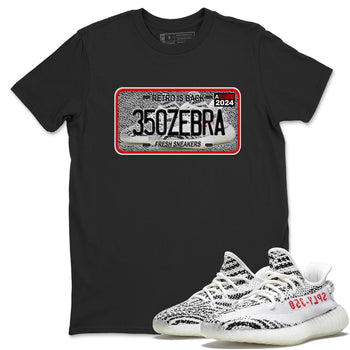 Yeezy 350 Zebra shirts to match jordans Sneaker Plate sneaker match tees Yeezy 350 Zebra match shoes to clothes SNRT Sneaker Tees unisex cotton Black 1 shirts