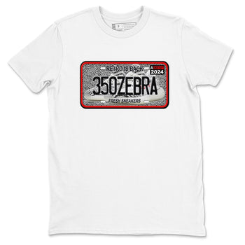 Yeezy 350 Zebra shirts to match jordans Sneaker Plate sneaker match tees Yeezy 350 Zebra match shoes to clothes SNRT Sneaker Tees unisex cotton White 2 shirts