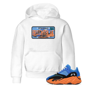 Yeezy 700 Bright Blue shirts to match jordans Sneaker Plate sneaker match tees Yeezy 700 Bright Blue match shoes to clothes SNRT Sneaker Tees Youth Baby White 1 tee