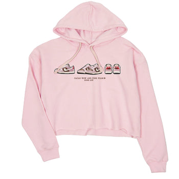 Dunk Cacao Wow And Pink Foam shirts to match jordans Sneaker Prelude sneaker match tees Dunk Cacao Wow And Pink Foam SNRT Sneaker Tees streetwear brand Pink 2 crop tee