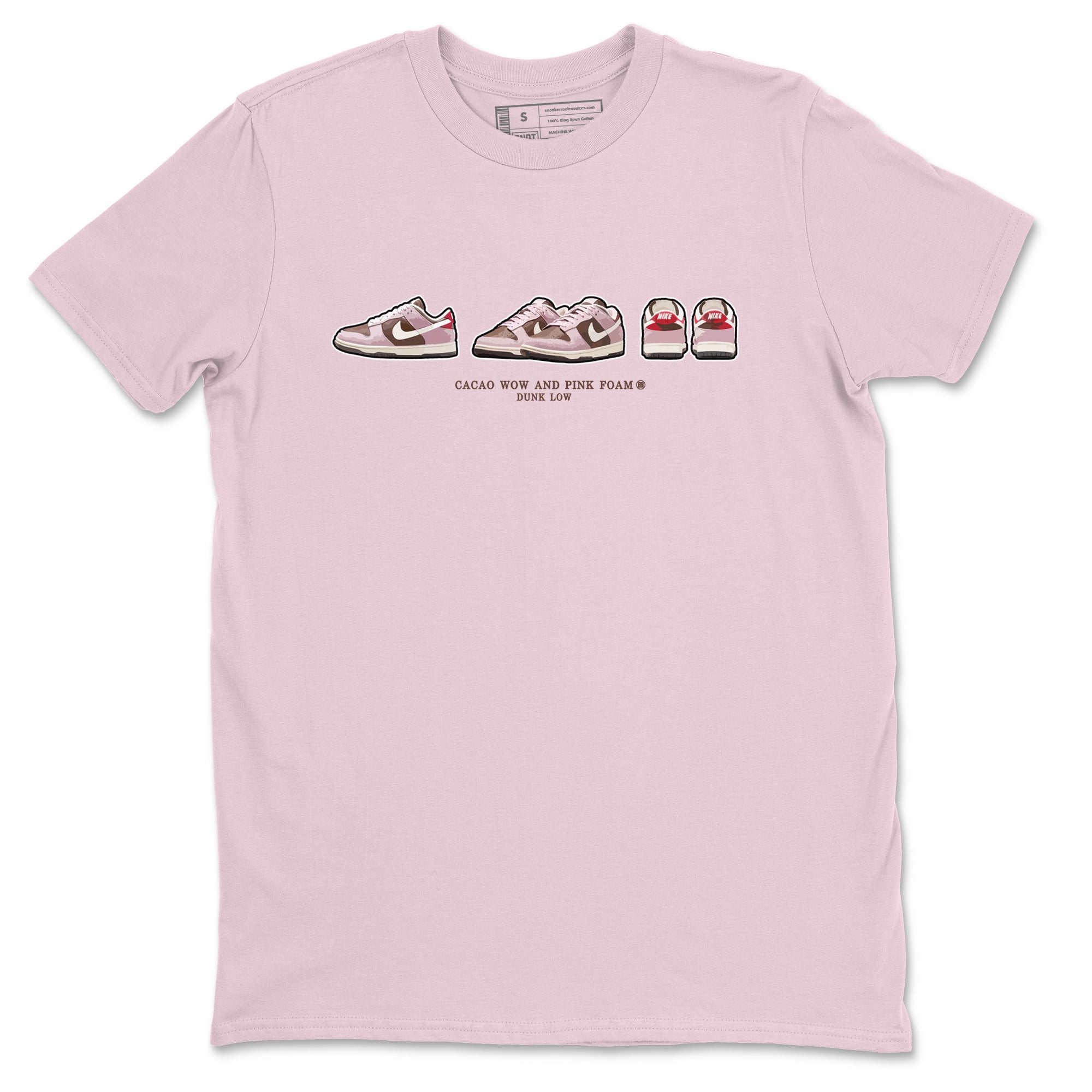 Dunk Cacao Wow And Pink Foam shirts to match jordans Sneaker Prelude sneaker match tees Dunk Cacao Wow And Pink Foam SNRT Sneaker Tees streetwear brand Pink 2 unisex cotton tee