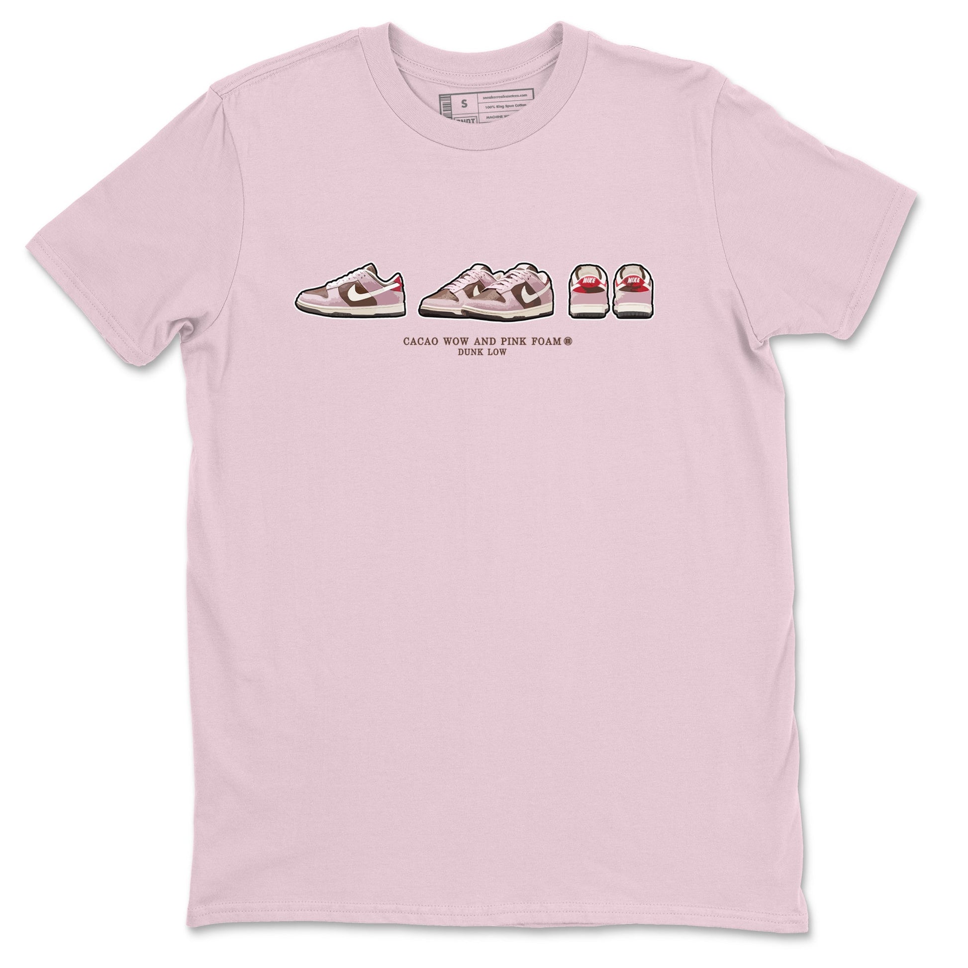Dunk Cacao Wow And Pink Foam shirts to match jordans Sneaker Prelude sneaker match tees Dunk Cacao Wow And Pink Foam SNRT Sneaker Tees streetwear brand Pink 2 unisex cotton tee