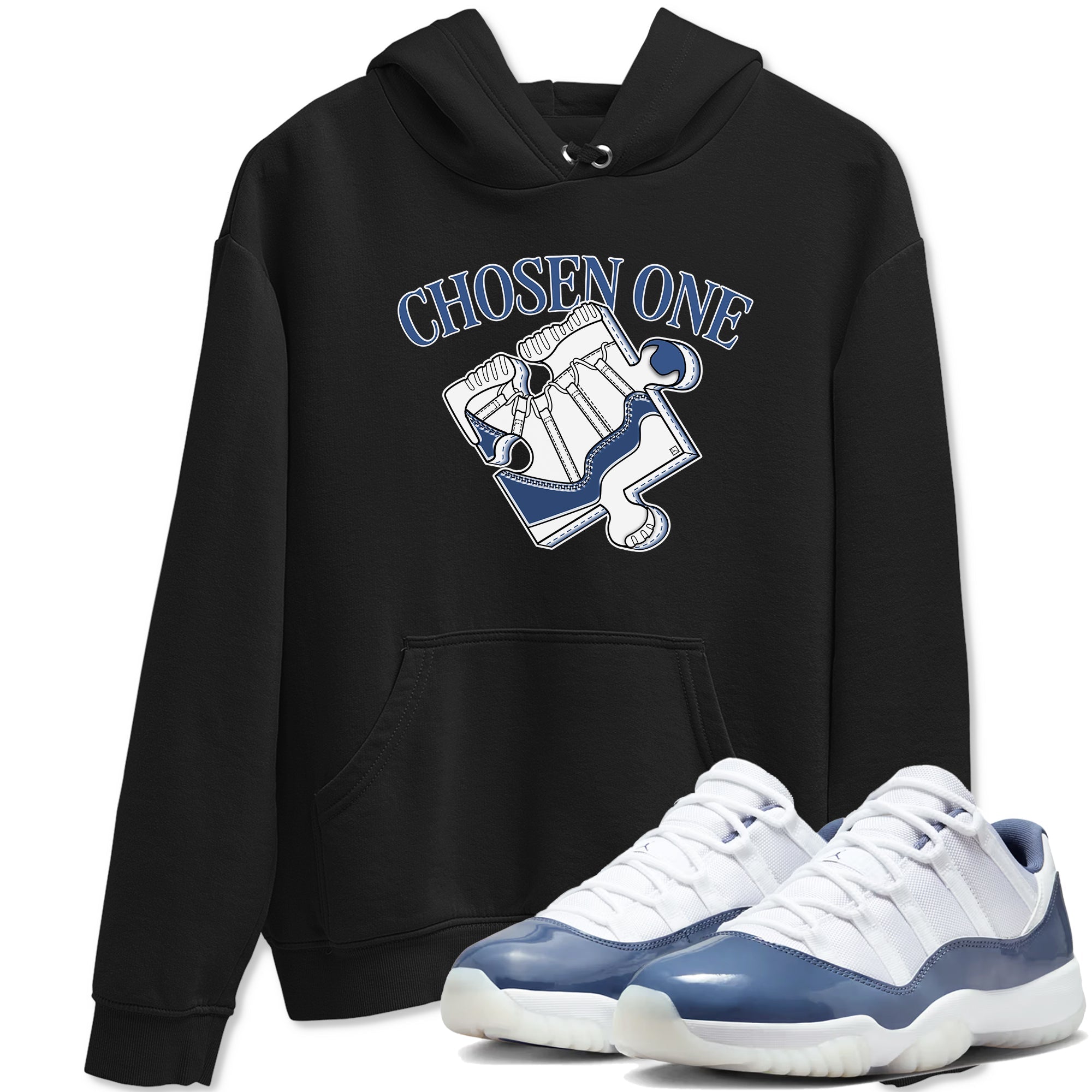 11s Diffused Blue Shirts To Match Jordans Sneaker Puzzle sneaker match tees Air Jordan 11 Diffused Blue Tee SNRT Sneaker Release Tees unisex cotton Black 1 crew neck shirts